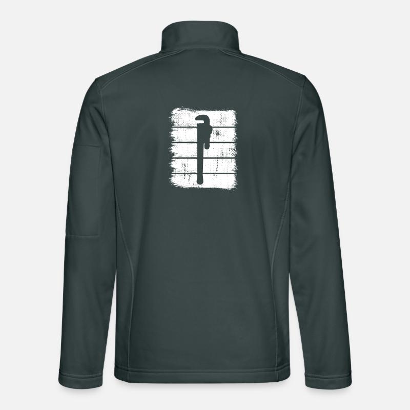Water Pipe Wrench Sketch Unisex Softshell Jacket