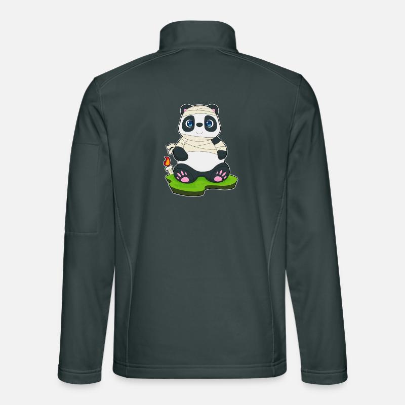 Panda Mummy Candle Unisex Softshell Jacket