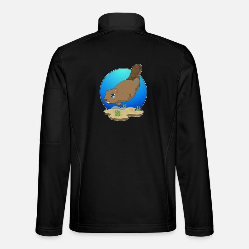 Beaver Diver Plongée - Veste en tissu softshell Unisexe - noir