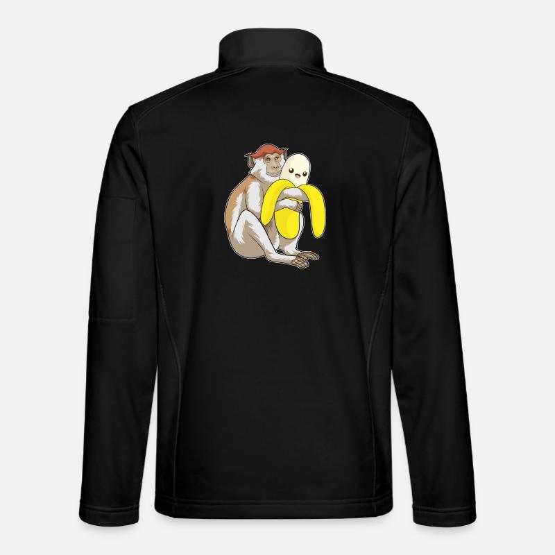 Singe Peluche - Veste en tissu softshell Unisexe - noir