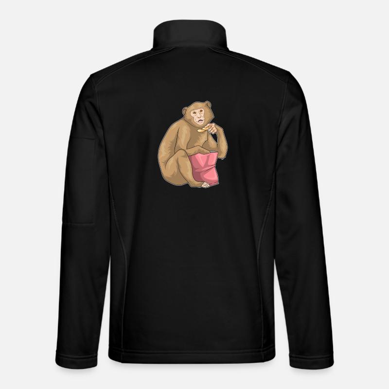 Sac à puces Monkey Chips - Veste en tissu softshell Unisexe - noir