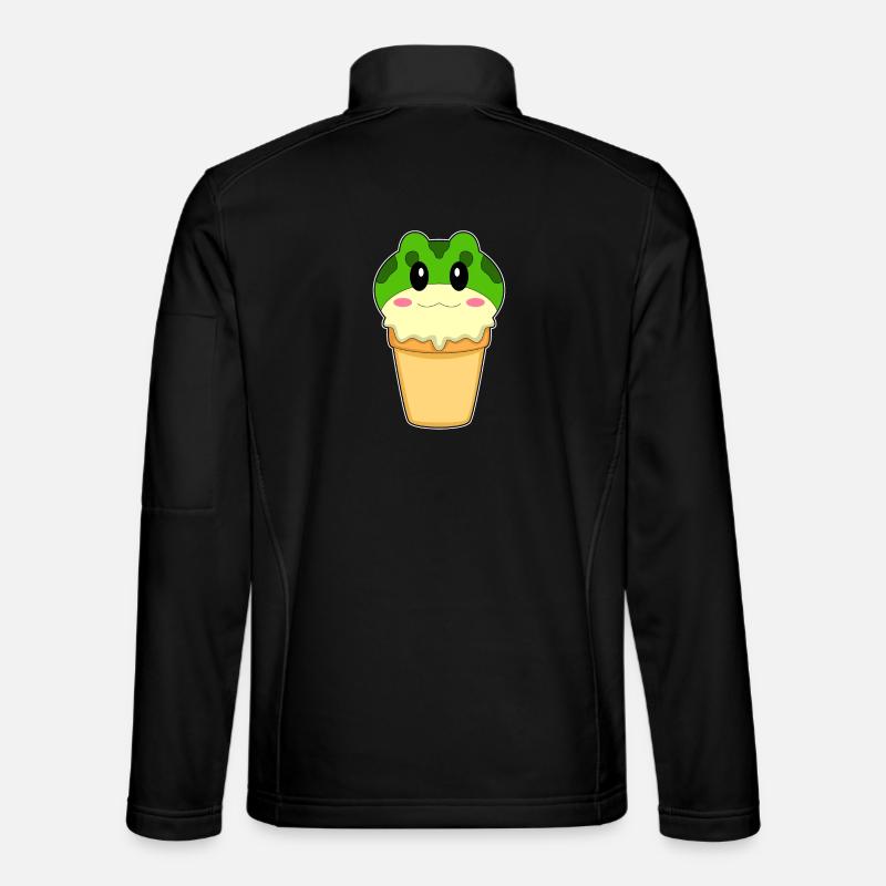 Frosch Waffeleis - Unisex Softshelljacke - Schwarz