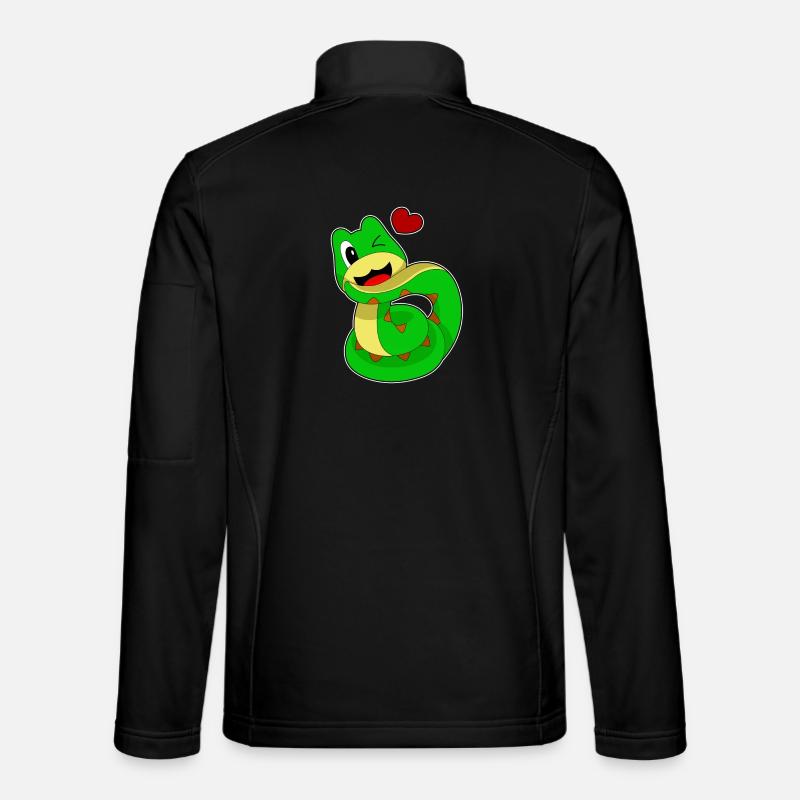 Cœur de serpent - Veste en tissu softshell Unisexe - noir