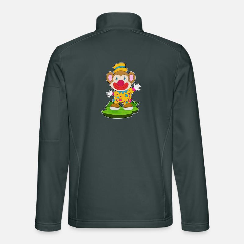 Monkey Clown Unisex Softshell Jacket