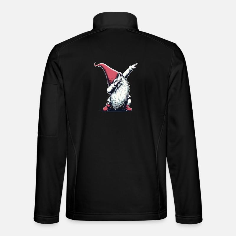 Dabbing Wichtel Dab Nikolaus - Unisex Softshelljacke - Schwarz
