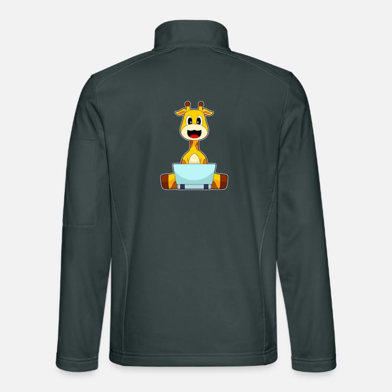 Giraffe Laptop Unisex Softshelljacke