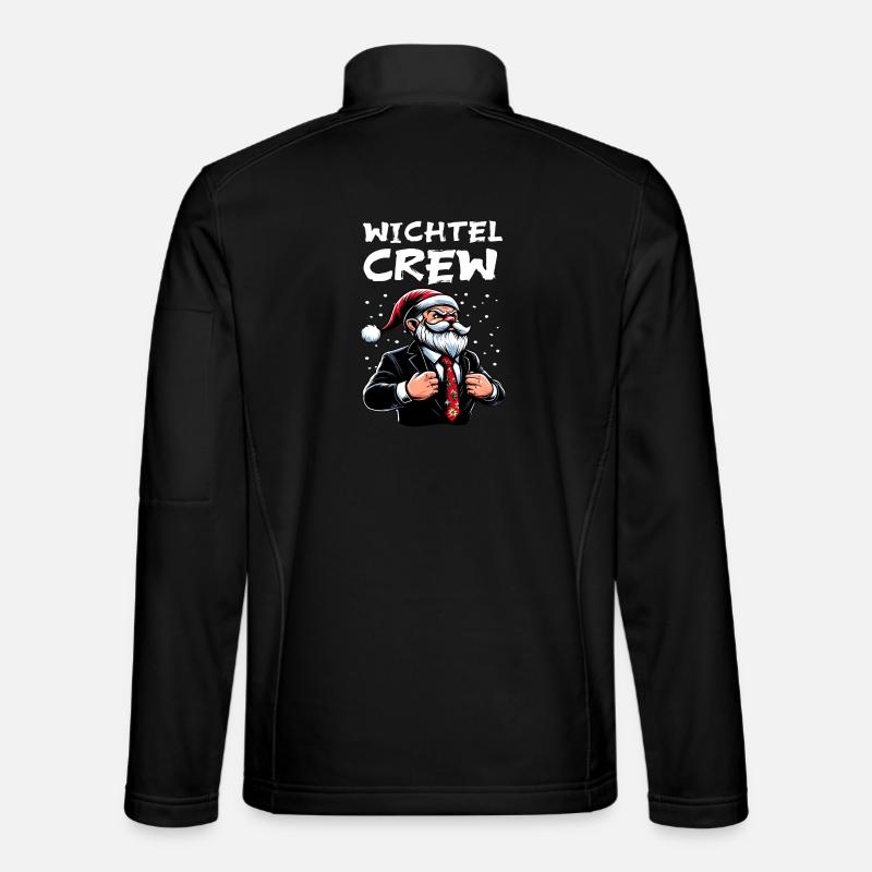 Gnome Crew Noël Gnome - Veste en tissu softshell Unisexe - noir