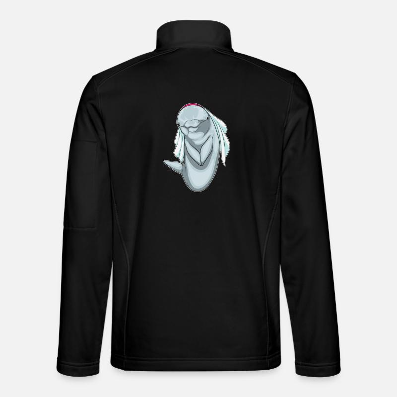 Dauphin voile de mariée mariage Veste en tissu softshell Unisexe