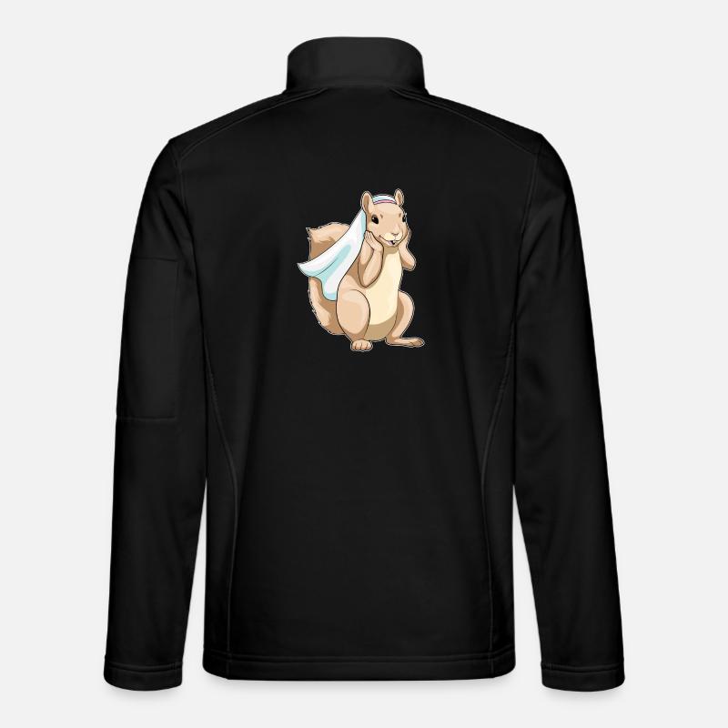Squirrel Bridal Veil Wedding - Unisex Softshell Jacket - black
