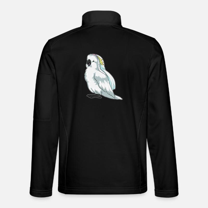 Voile de mariée perroquet mariage - Veste en tissu softshell Unisexe - noir