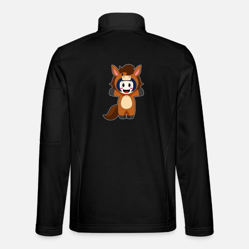 Pferd Mädchen Kostüm - Unisex Softshelljacke - Schwarz