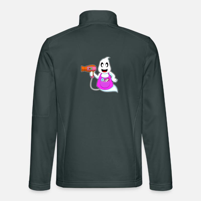 Coiffeur Ghost Halloween Veste en tissu softshell Unisexe