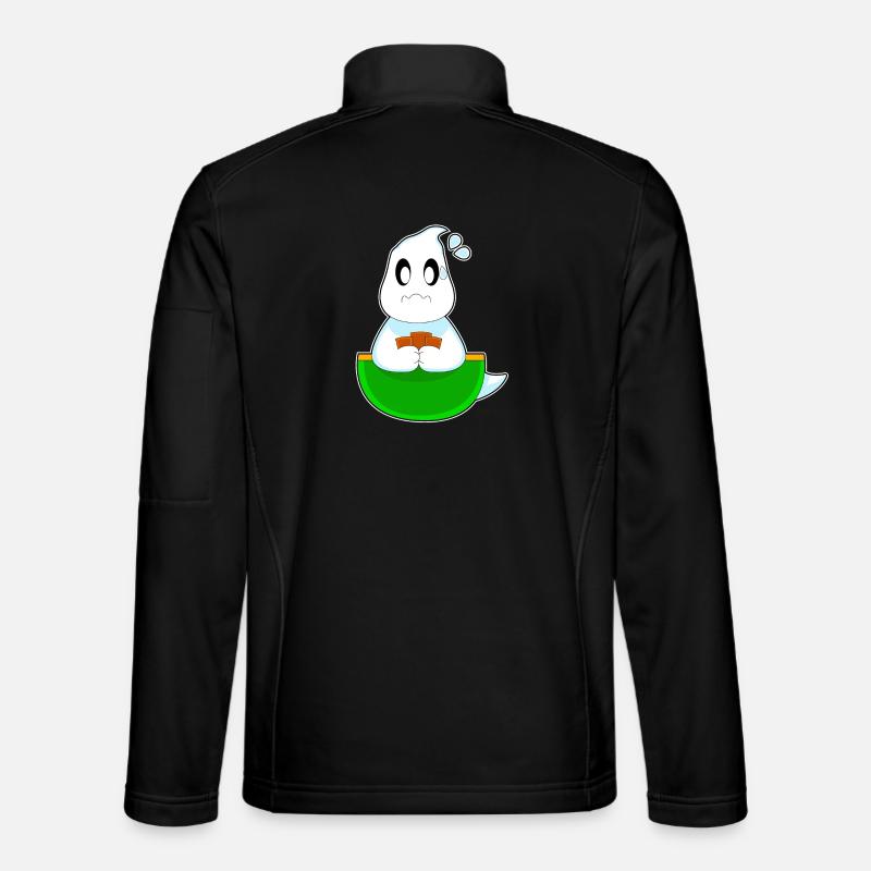 Geist Halloween Poker - Unisex Softshelljacke - Schwarz
