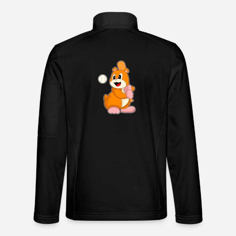 Hamster Baseball Baseball Bat Sport Unisex Softshell Jacket