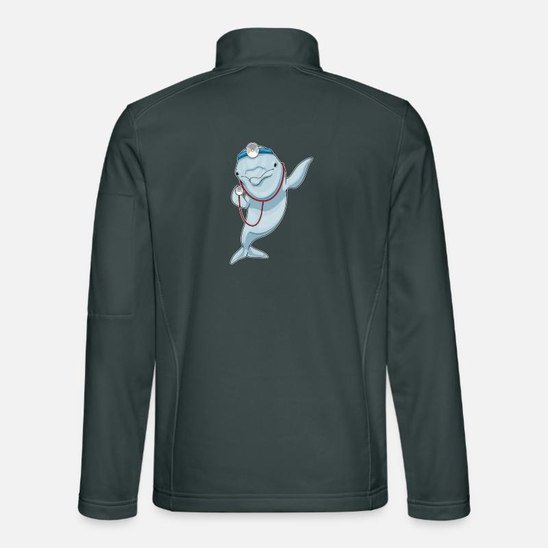 Stéthoscope Dolphin Doctor Veste en tissu softshell Unisexe