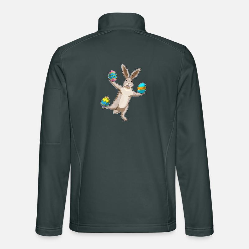 Danse de Pâques du lapin Veste en tissu softshell Unisexe