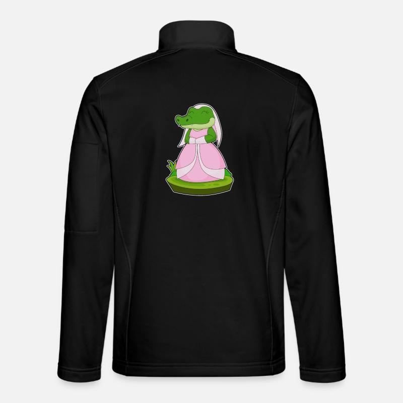 Krokodil Braut Schleier Hochzeit Unisex Softshelljacke