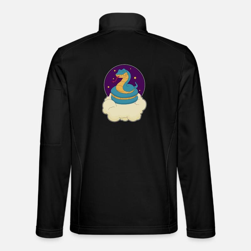 Snake Clouds - Unisex Softshell Jacket - black