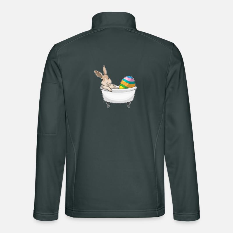 Lapin Pâques Oeuf de Pâques Baignoire Veste en tissu softshell Unisexe
