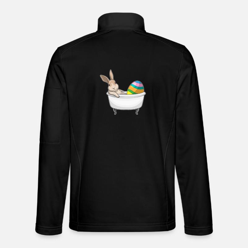 Bunny Easter Bathtub Unisex Softshell Jacket