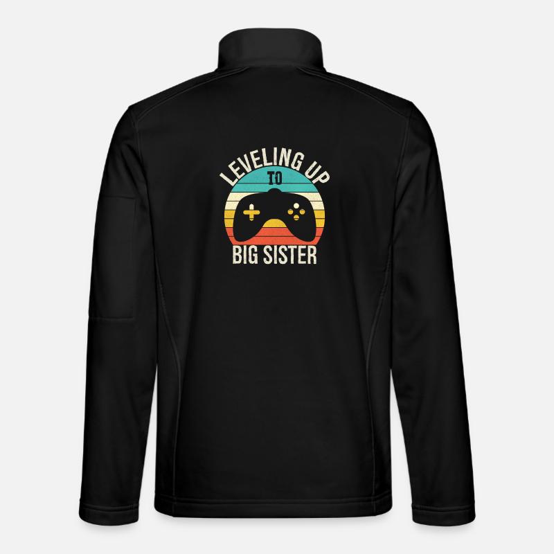 Leveling up to Big Sister - Veste en tissu softshell Unisexe - noir