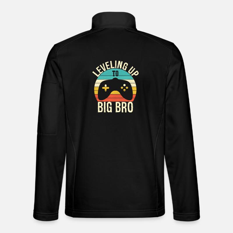 Aufleveln zum Big Bro - Unisex Softshelljacke - Schwarz