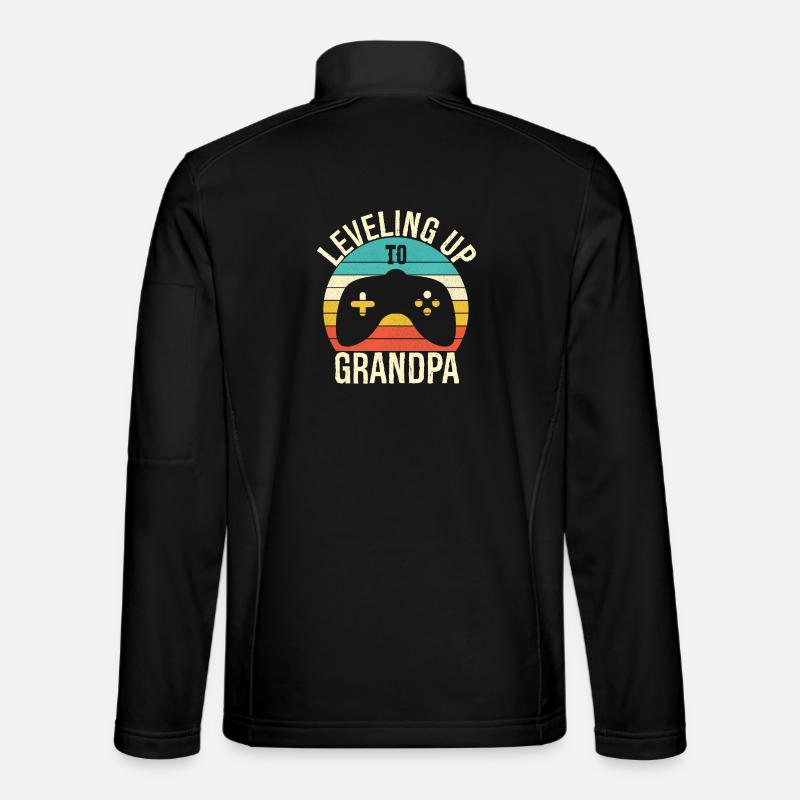 Aufstieg zum Opa - Unisex Softshelljacke - Schwarz