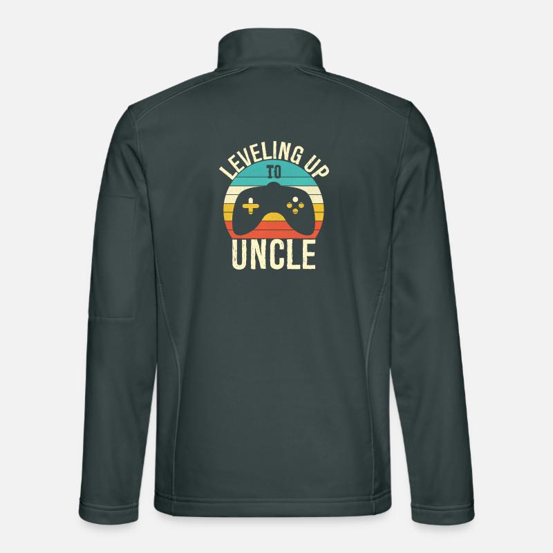 Leveling up to uncle Unisex Softshell Jacket