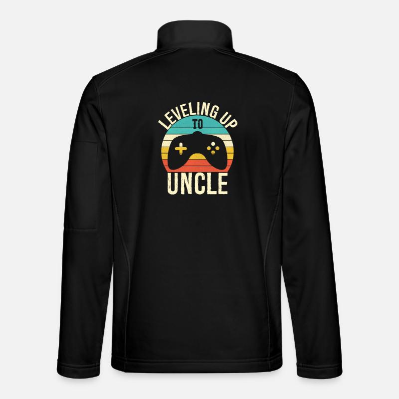 Leveling up to uncle - Veste en tissu softshell Unisexe - noir