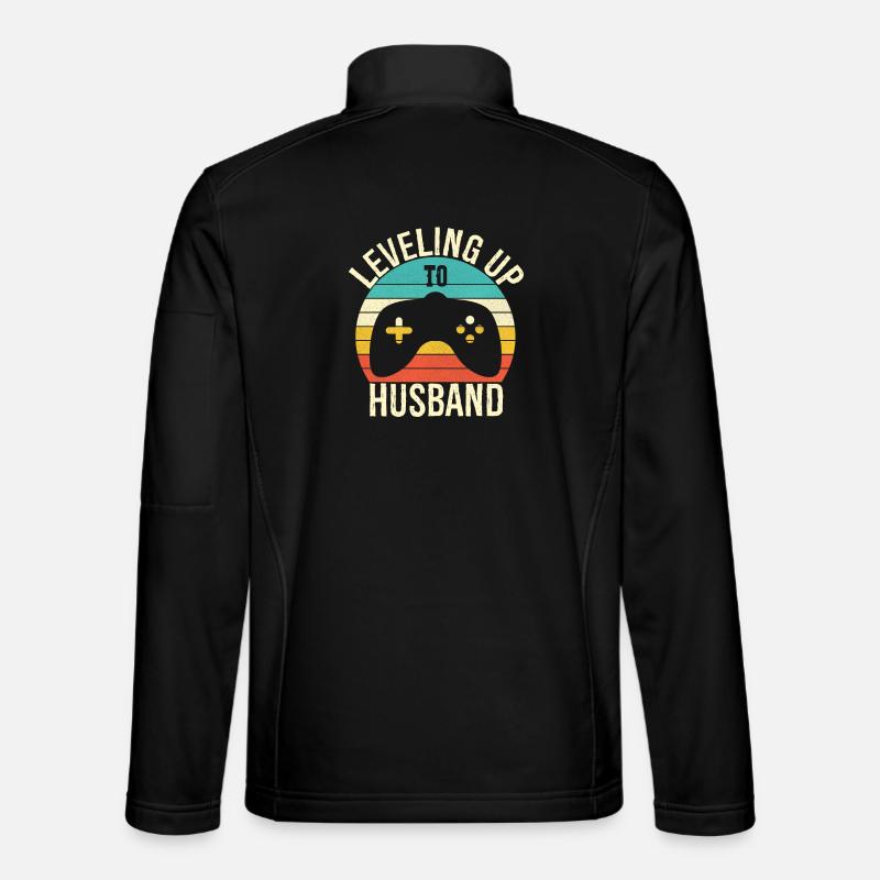Leveling up to husband - Veste en tissu softshell Unisexe - noir