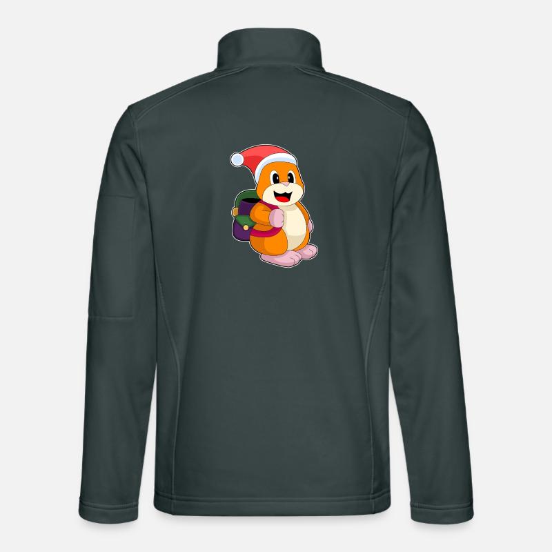 Hamster Christmas Student Unisex Softshell Jacket