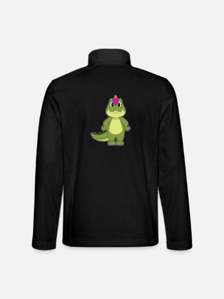 Crocodile Unicorn - Unisex Softshell Jacket - black