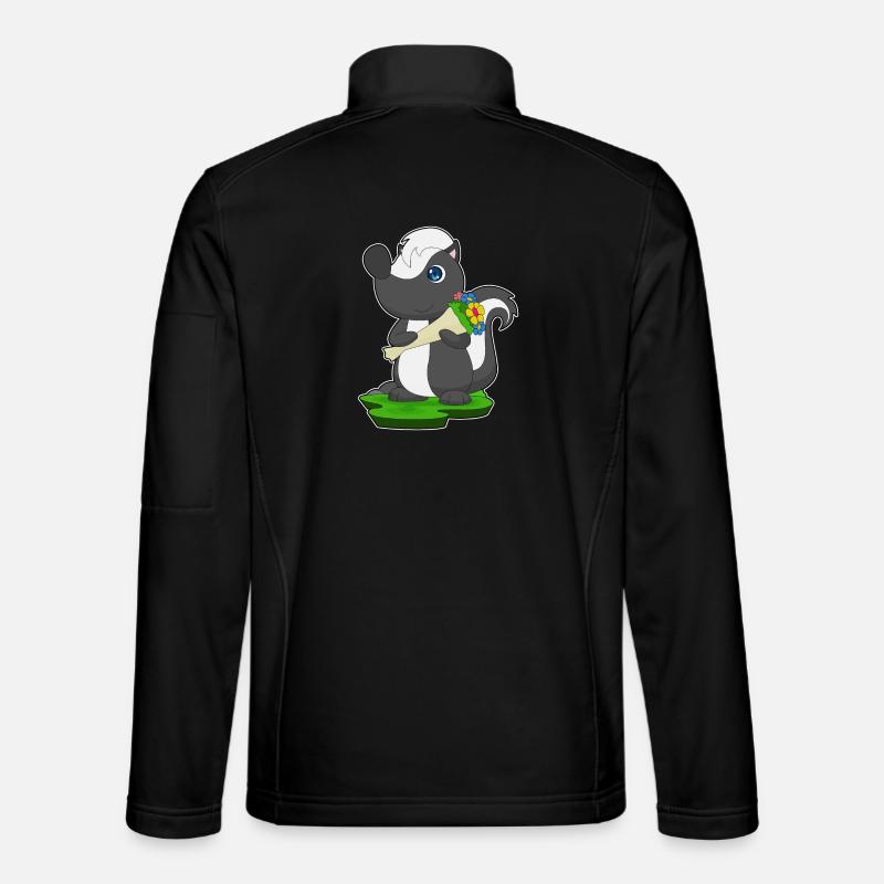 Skunk Bouquet - Unisex Softshell Jacket - black