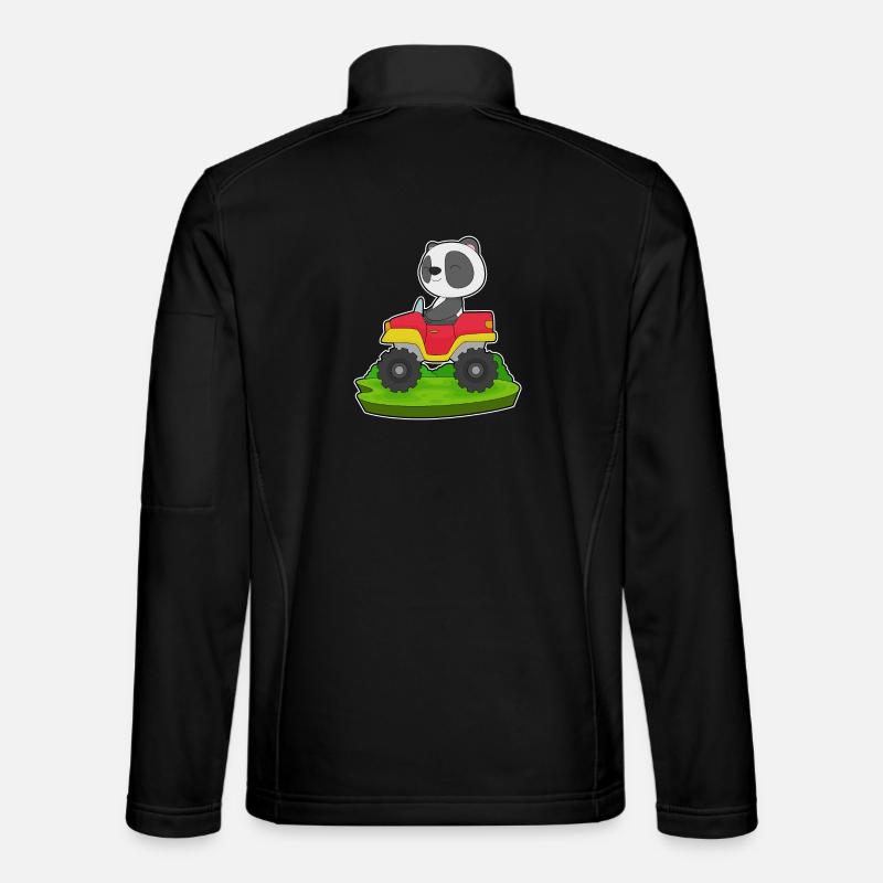 Voiture Panda - Veste en tissu softshell Unisexe - noir
