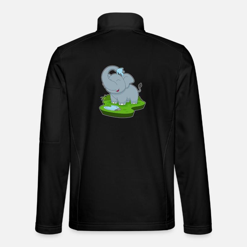 Elephant Water - Unisex Softshell Jacket - black