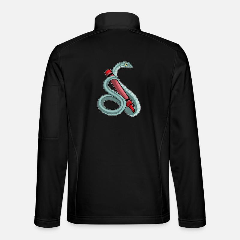 École de crayon Snake Student - Veste en tissu softshell Unisexe - noir