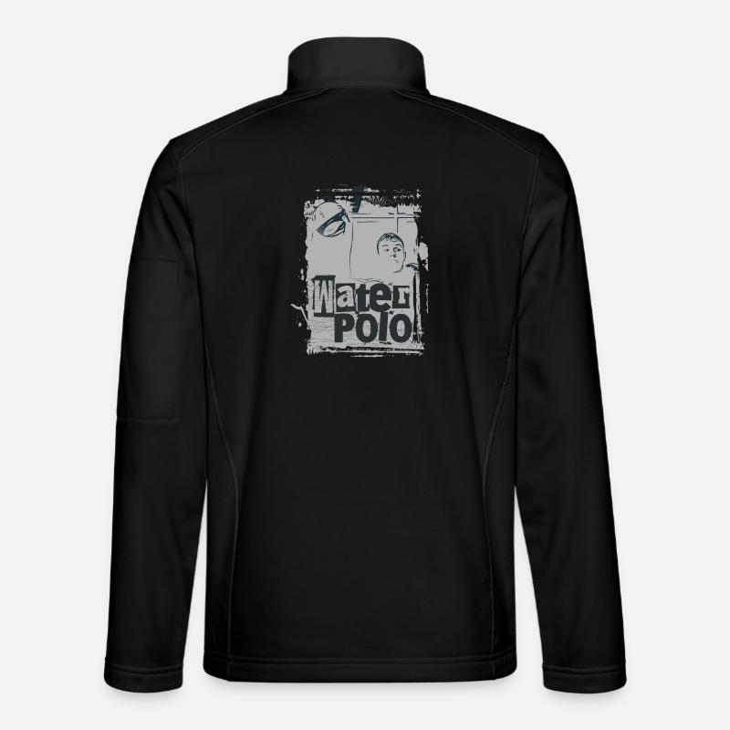 Minimalist water polo - Unisex Softshell Jacket - black