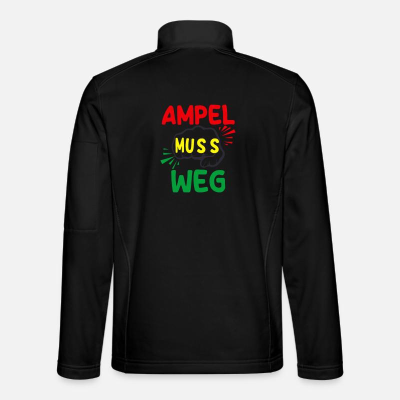 Ampel muss weg - Unisex Softshelljacke - Schwarz