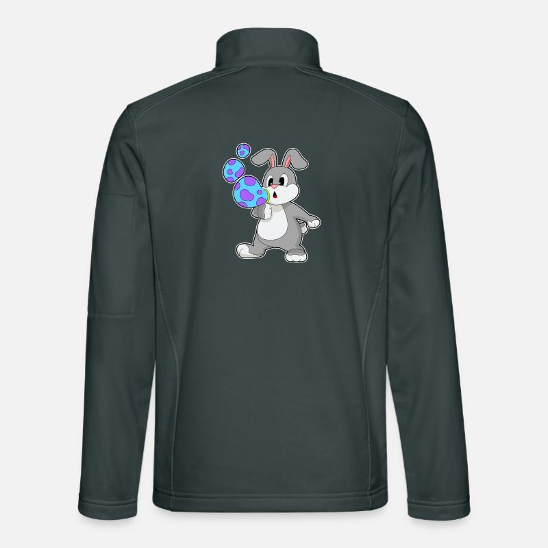 Bunny Soap Bubbles Unisex Softshell Jacket