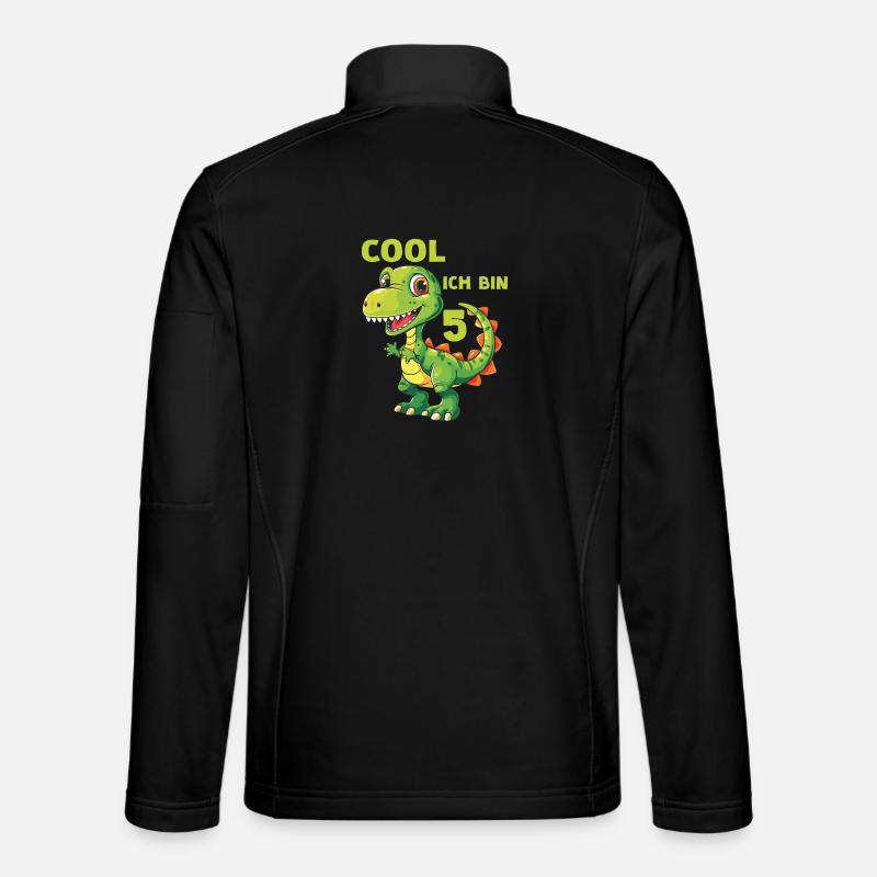 Dinosaurier 5 Kindergeburtstag Dino 5 Jahre Spruch Unisex Softshelljacke