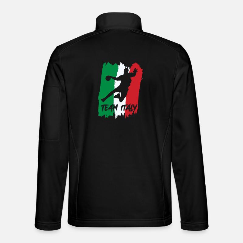Handball Team Italy - Unisex Softshell Jacket - black