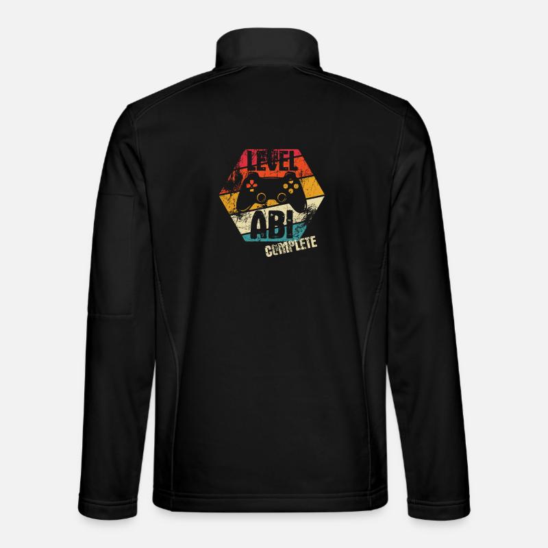 ABI - Level complete - Controller - Gamer - Unisex Softshelljacke - Schwarz