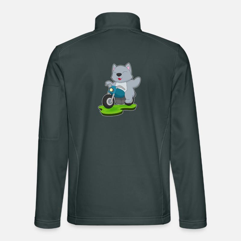 Cat Motorcycle Unisex Softshell Jacket