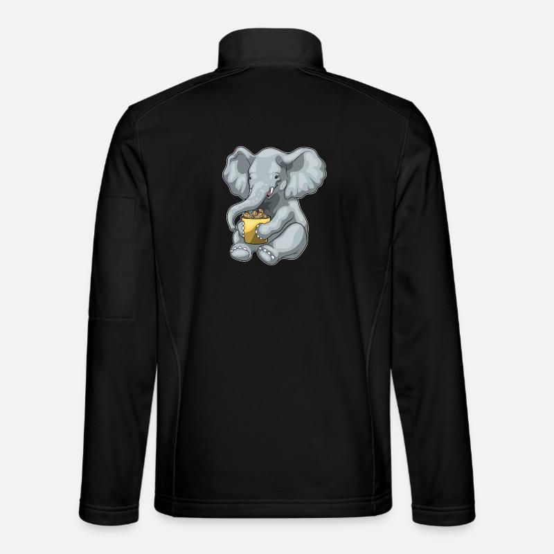 Elephant Peanuts - Unisex Softshell Jacket - black