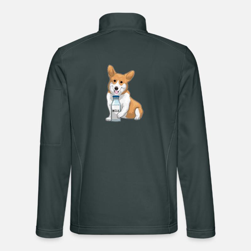 Corgi Milch Unisex Softshelljacke