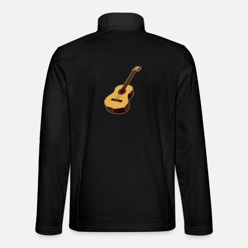 Gitarre - Unisex Softshelljacke - Schwarz