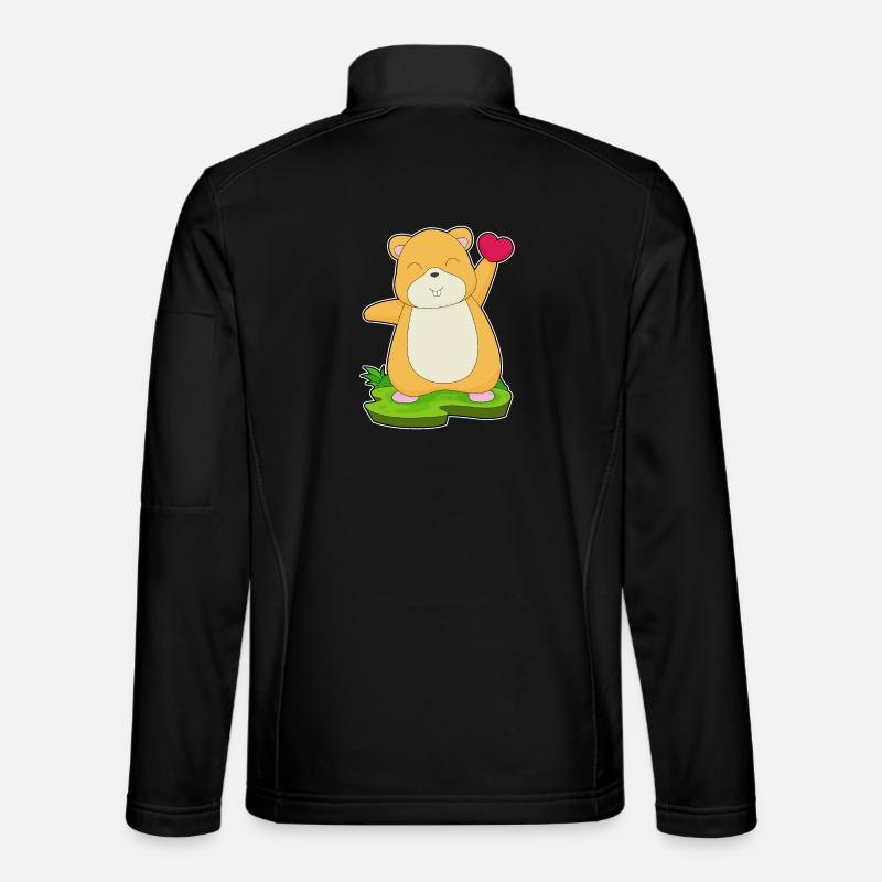 Cœur de hamster - Veste en tissu softshell Unisexe - noir