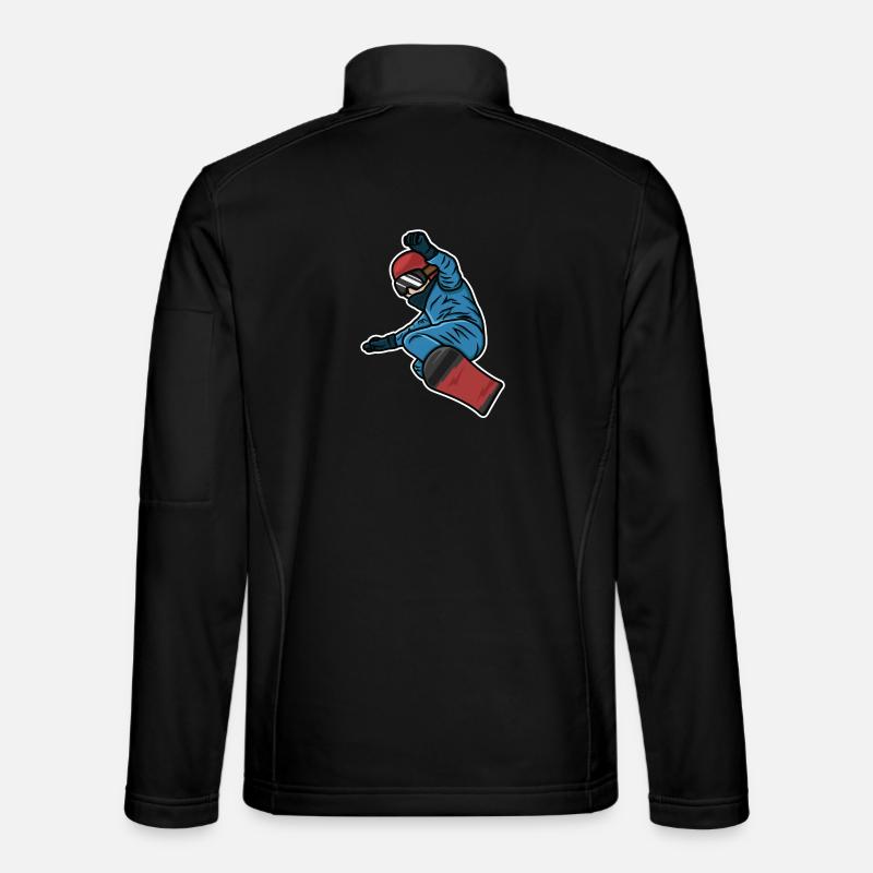 Kleiner Snowboarder - Unisex Softshelljacke - Schwarz