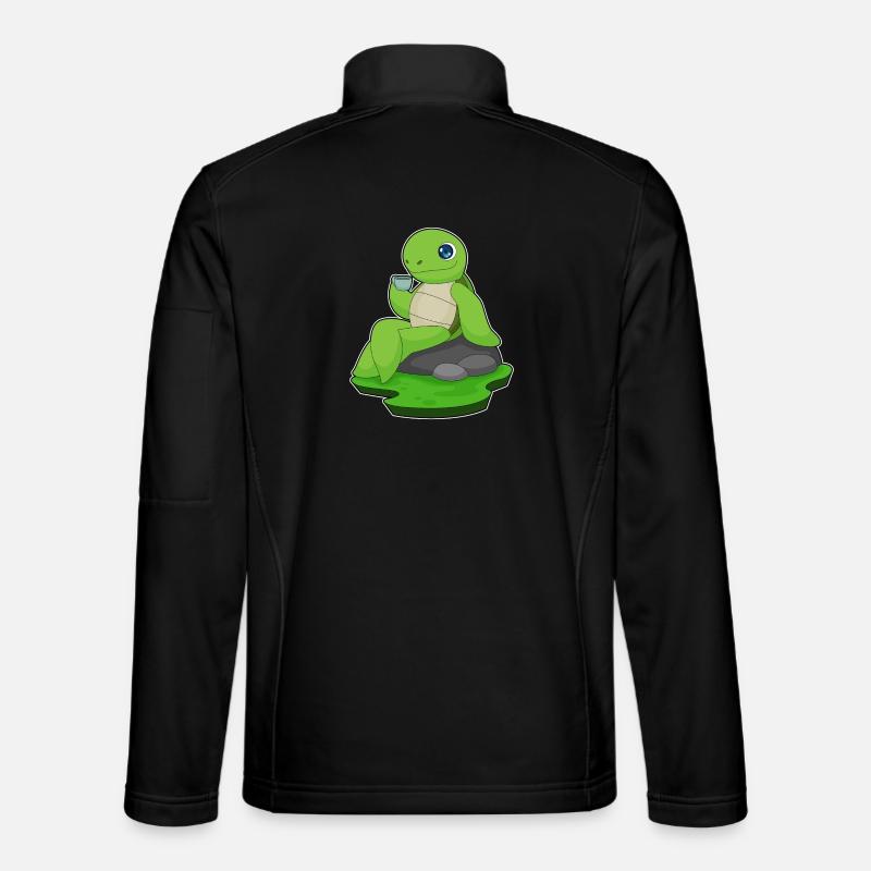 Turtle Coffee Mug - Unisex Softshell Jacket - black
