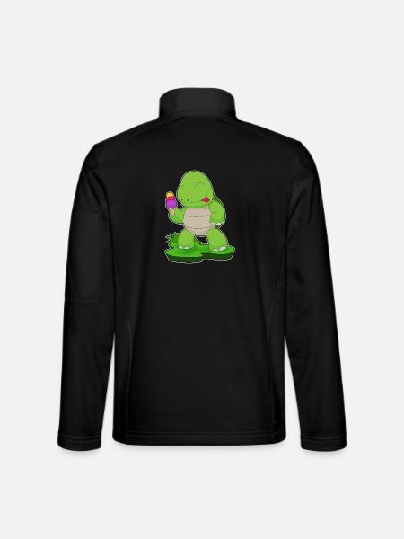 Turtle Waffle Ice Cream - Unisex Softshell Jacket - black